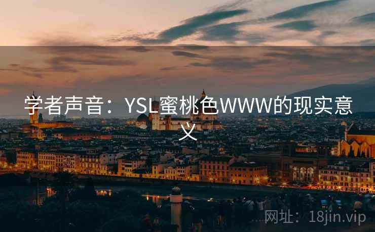 学者声音：YSL蜜桃色WWW的现实意义